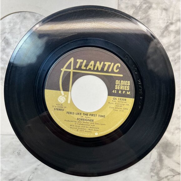 Foreigner Feels Like the First Time / Cold As Ice 45 Vinyl 70s Classic Rock Atla - Picture 6 of 6